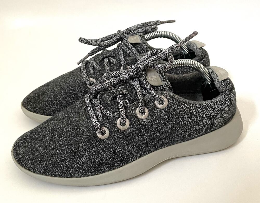 Allbirds Wool Comfort Lightweight Cushioned Walking Sneaker Gray Size 8
